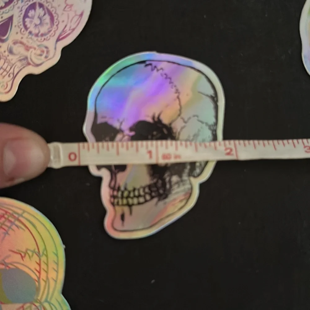 Holographic skull stickers/decals